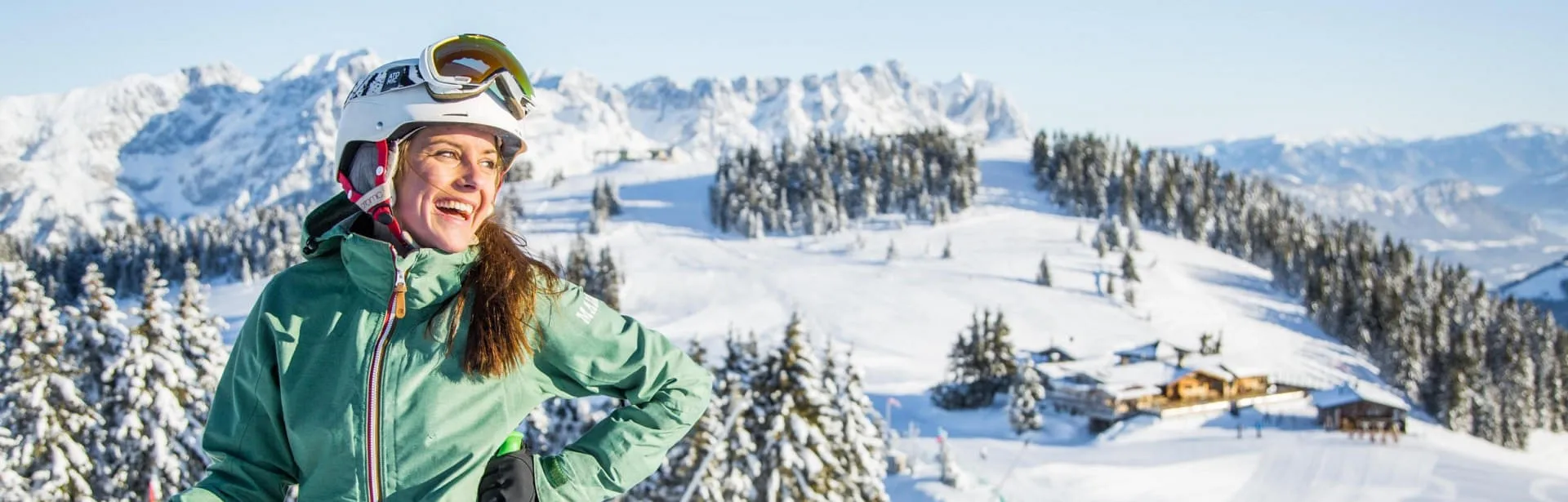Winterpreise – Skifahrerin in der SkiWelt Wilder Kaiser Brixental